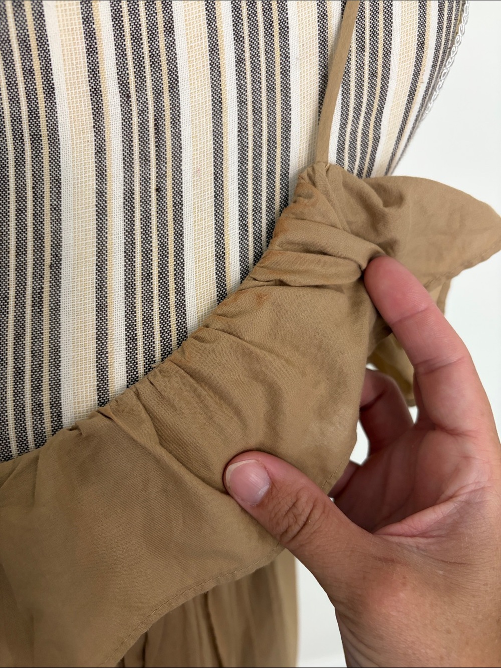 H&M Tan Ruffle-Top Maxi Dress - Picture 5 of 10
